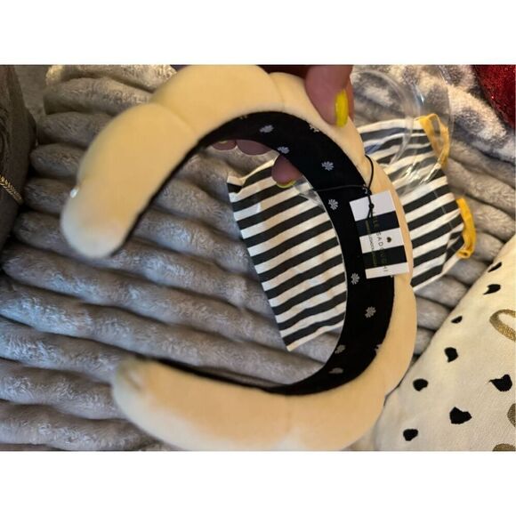Lele sadoughi creme white terry cloth cloud spa headband nwt nib - Picture 4 of 4